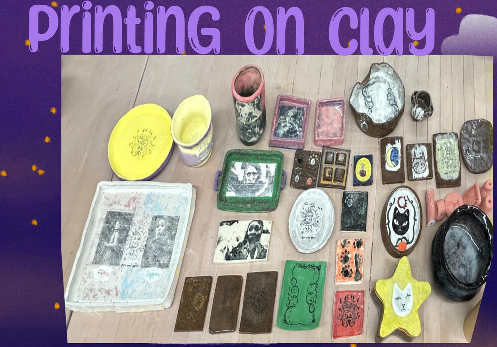 Printing on clay