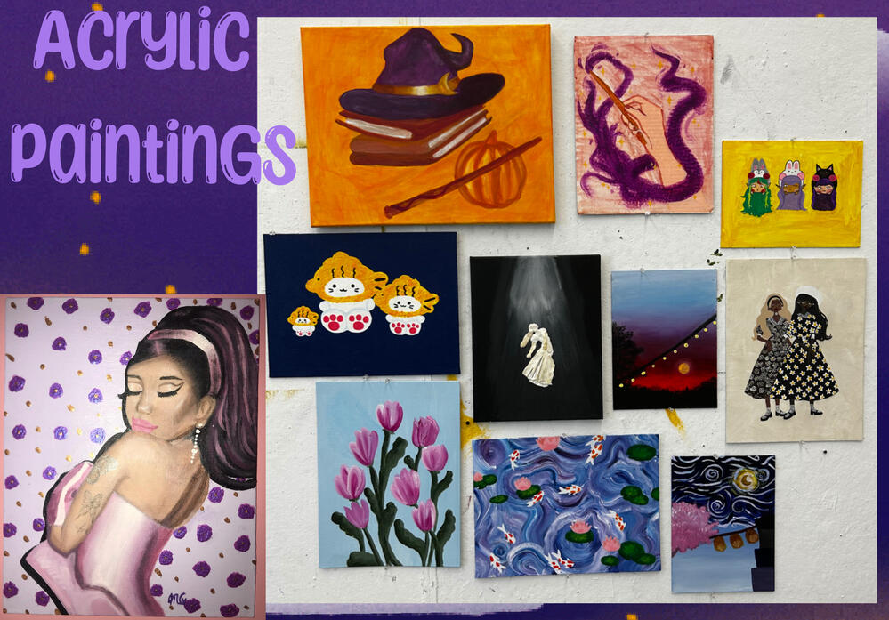 Acrylic paintings