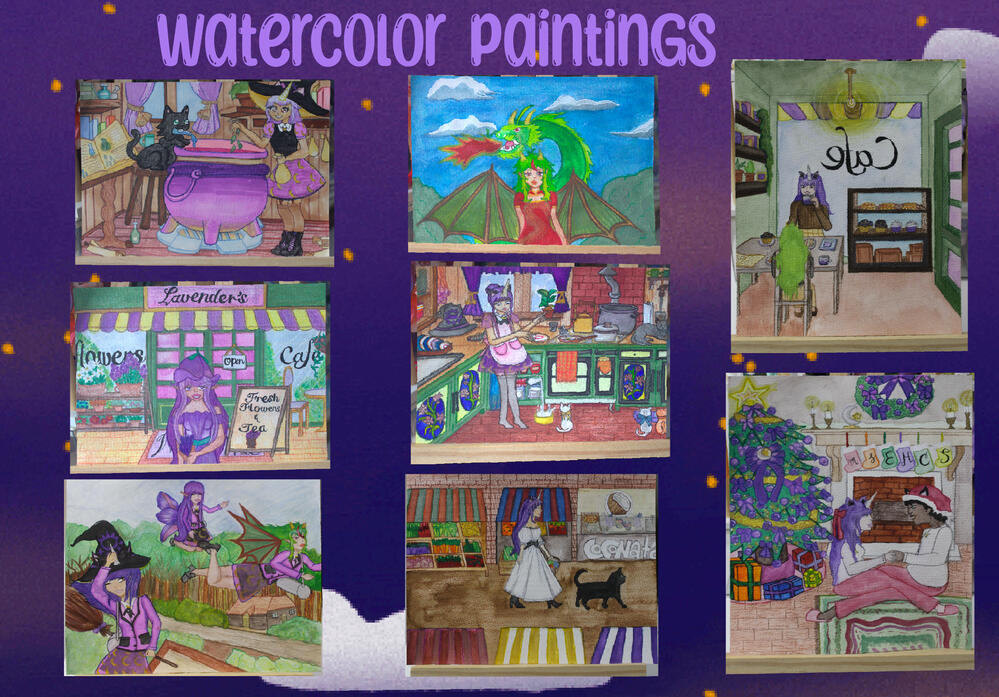 Watercolor paintings